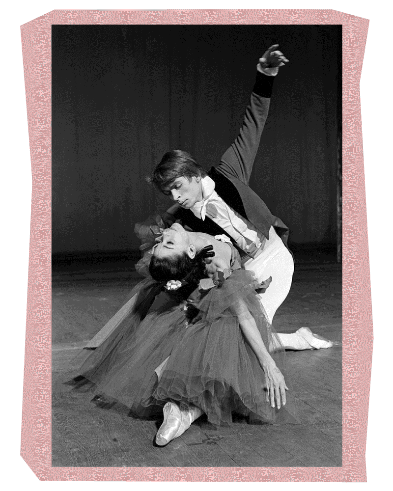 Rudolf Nureyev and Margot Fonteyn seen here during the press call for the Royal Ballets latest production Marguerite and Armand