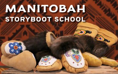 Moccasin-Making with the Manitobah Storyboot School