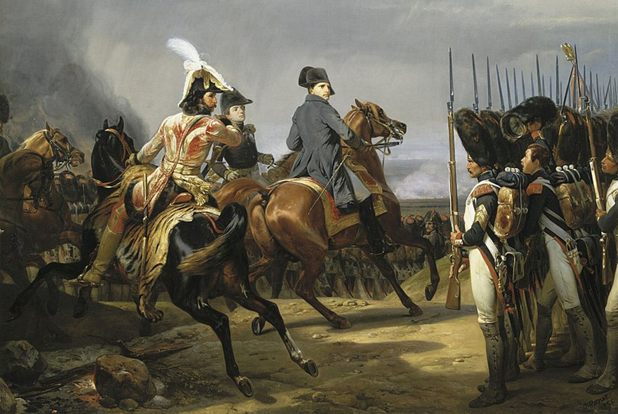 Napoleon reviewing the Imperial Guard before the Battle of Jena